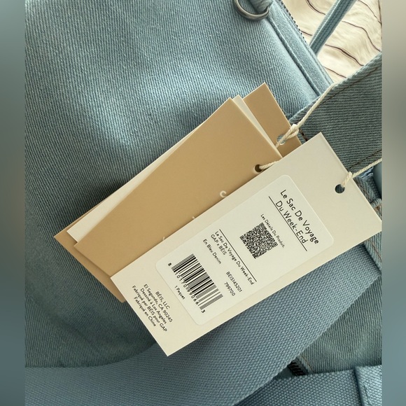 *NWT* GAP x BEIS Canvas The Weekender Back Blue Denim - Picture 4 of 9